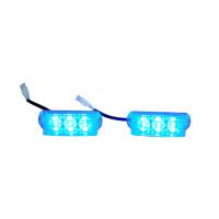 Buy cheap 3W Blue Police LED Light Head Surface Mount Emergency Lights High Intensity product