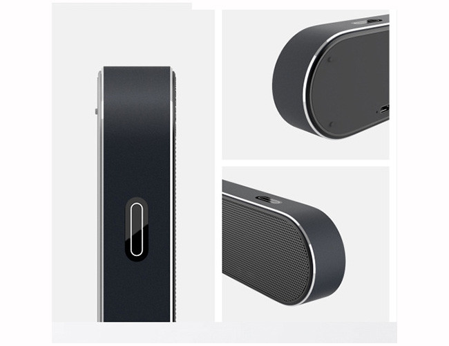 Wireless Stereo Aluminium Bluetooth Speaker , 4.2 Bluetooth Speakers 2000mAh Battery Capacity