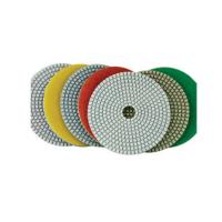 Buy cheap White Pane Wet Diamond Polishing Pads Chemical Stability For Marble / Quartz product