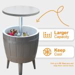 Foldable Outdoor Camping Picnic Beach Cafe Bistro Bar Chill Ice Cooler Lift Top