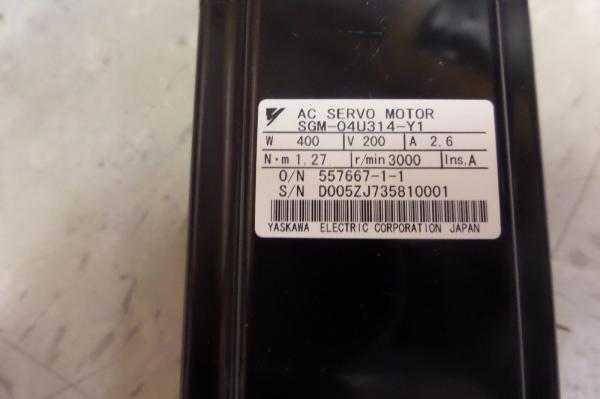 Buy cheap Industrial Servo Motor Yaskawa 200V Ac Servo Motor SGM-04U314-Y1 2.6A New in box from wholesalers
