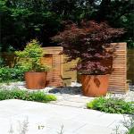 Weather Proof Garden Metal Ornaments 2mm Decorative Stainless Steel Flower Pot