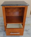Wooden hotel furniture stone top night stand/bed side table NT-0003