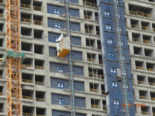 Buy cheap High Safety Guide Rail Rack Pinion Building Construction Lift from wholesalers