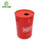 Buy cheap Alcohol Tin Can Eco-Friendly Matted Red Color Drum Shape For Vodka from wholesalers