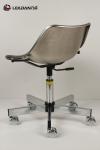 201 Stainless Steel ESD Cleanroom Chairs NO Armrest With Foot Rest Meet 100