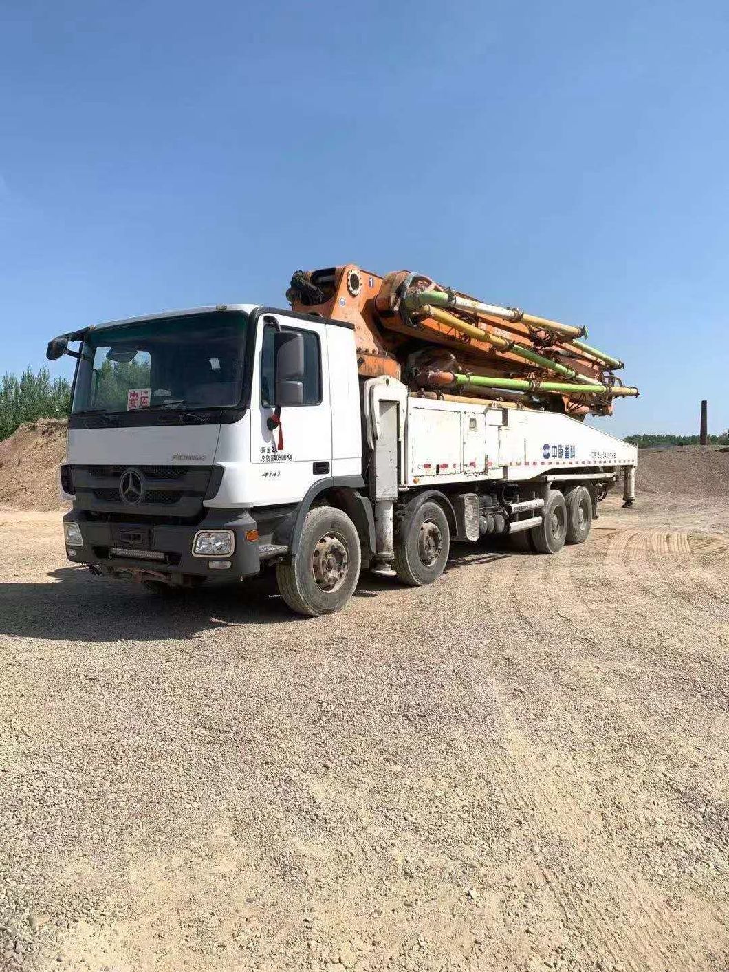 Zoomlion 52m Actros Truck Mounted Pump Contractor for Batching Plant
