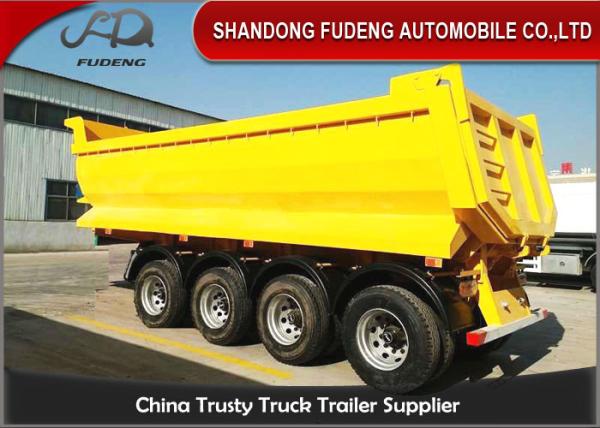 Buy cheap 2 / 3 / 4 Axle Dump Trailer 20 - 80T , Energy Saving Steel Dump Trailers from wholesalers