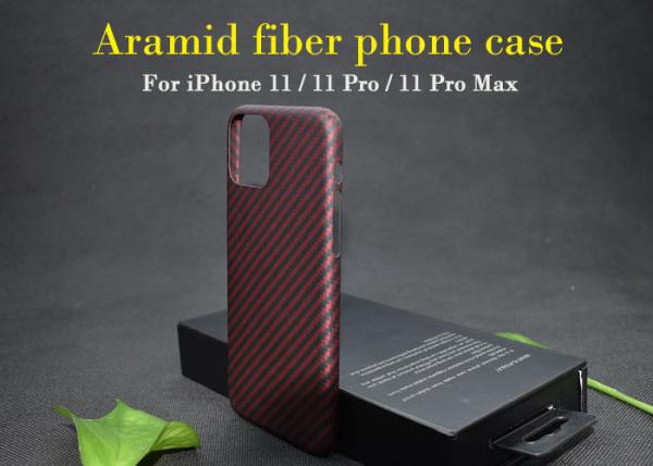Buy cheap No Melting Point Real Aramid Fiber Phone Case For iPhone 11 Pro Max from wholesalers
