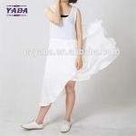 Ladies white sleeveless cotton casual elegant mini formal office dresses sexy