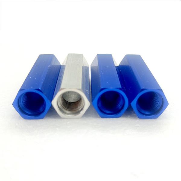 Buy cheap Turning CNC Aluminum Parts Blue / Silver Aluminum Fabrication Parts from wholesalers