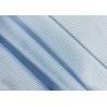 Buy cheap Work 130GSM 100% Polyester Shirt Fabric / Casual Warp Knitted Fabric Blue Stripes from wholesalers