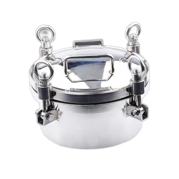 Buy cheap Guaranteed Sanitary Manhole Cover for Tank Silver 304 316L Stainless Steel Design from wholesalers