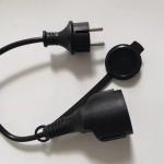 18AWG American standard extension cord Indoor Extension Cord Black (UL)0.5meter