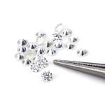 Wholesale Loose Small Moissanite Round Cut 0.8mm- 3mm White D Moissanite Diamond