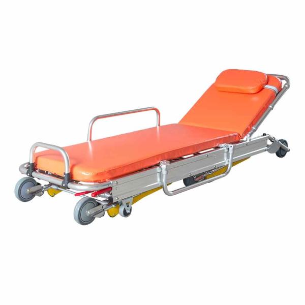 Buy cheap Manufacturer Automatic Collapsible Ambulance Stretcher Trolley Patient Transfer Bed from wholesalers