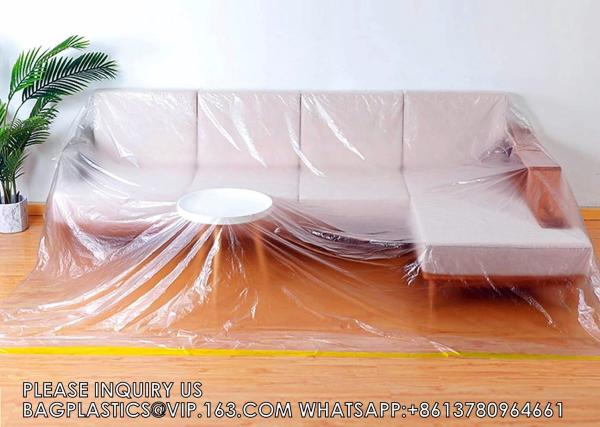 Buy cheap 146"/12ft Plastic Sofa Couch Cover,Furniture Covers,Waterproof Couch Covers, Couch Covers For Sectional Sofa from wholesalers