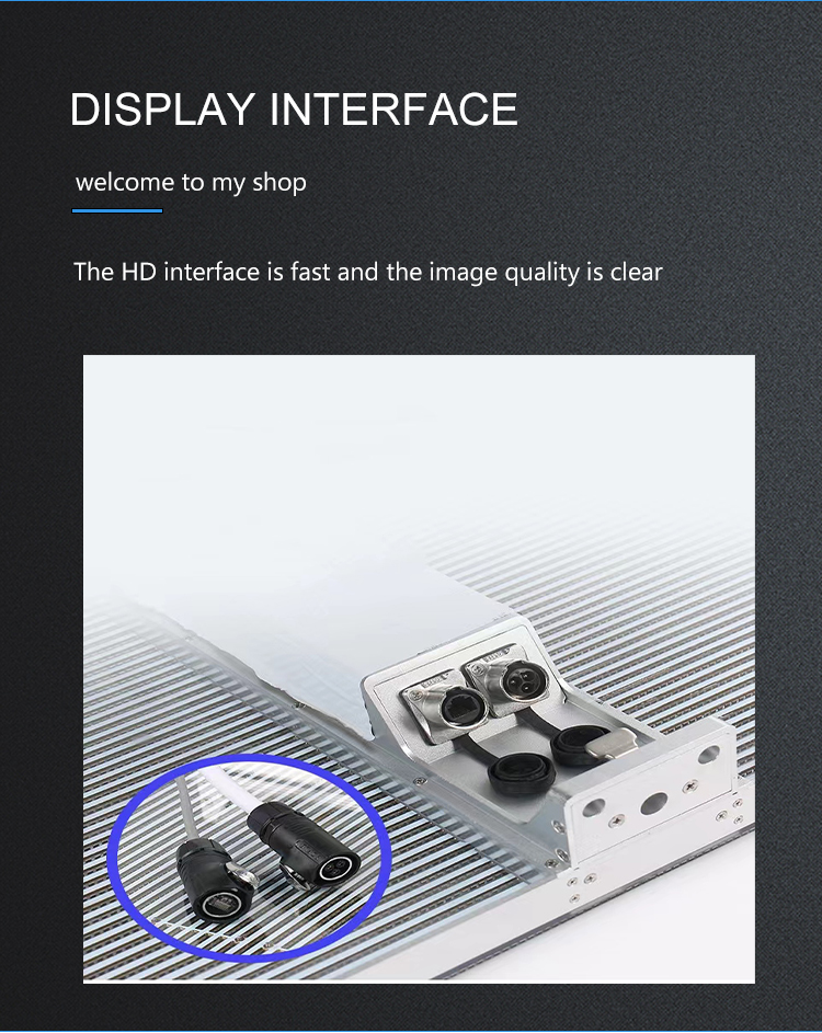Store Exhibition P3.91 Transparent Glass LED Display With 500mm*125mm Panel Size