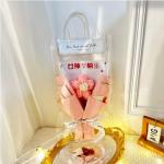 Finished Transparent Light Packaging Bag Plush Flowers Bouquet Variety Dolls In