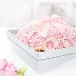 Gift Flower Paper Box Custom PET Plastic Cover Panoramic Transparent Sunroof