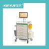 Buy cheap Adjustable Height ABS 6cm 450mm Mobile Wireless Nursing Trolley from wholesalers