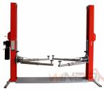 Dual Hydraulic Cylinders Two Post Car Lift With Adjustable Beam