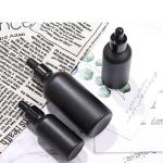 Empty Essential Oil Bottles Glass Dropper Bottle Black Aluminium Dropper