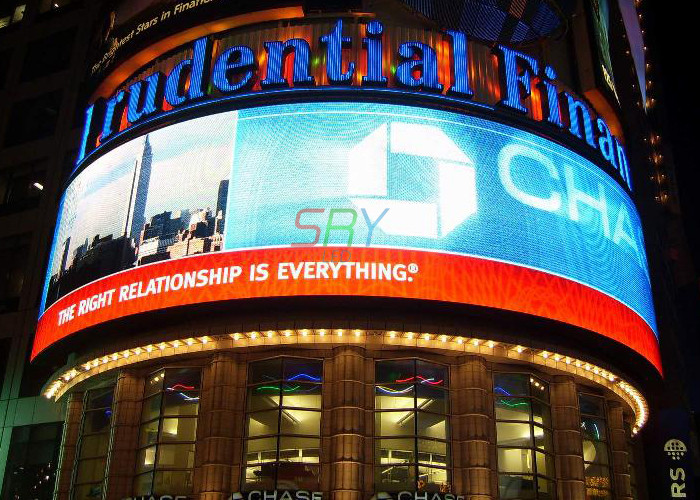 10mm Round Curved LED Screens , High Brightness Outdoor Full Color LED Display