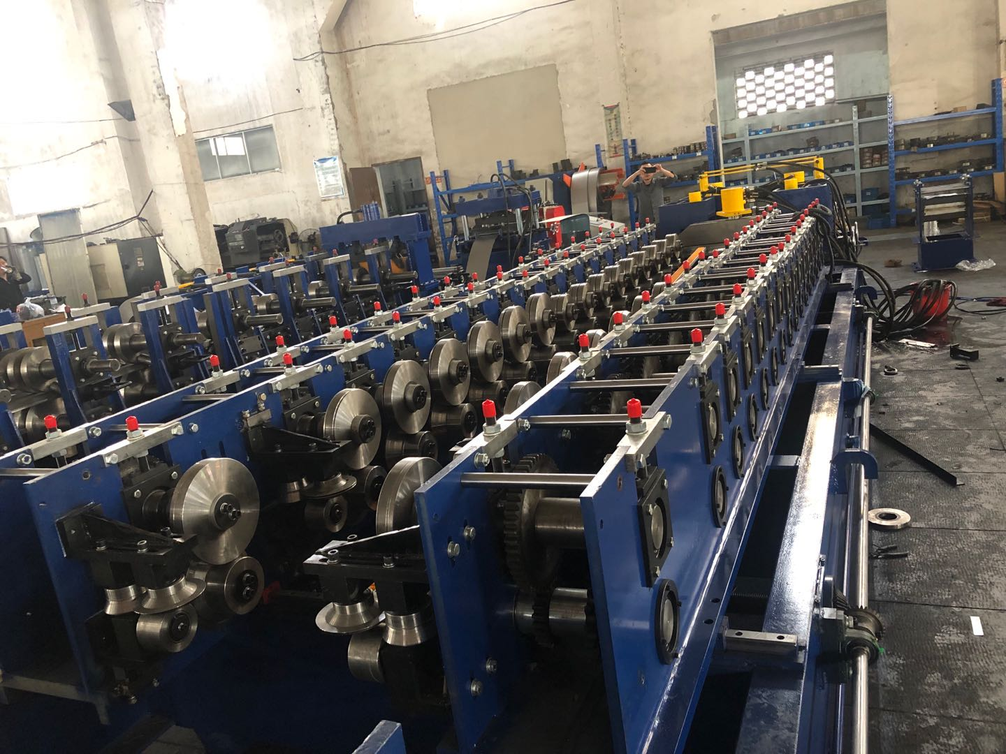 Upright Rack Shelf Panel Rolling Forming Machine 22kw