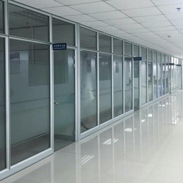 Buy cheap Single Glazing Soundproof Office Partitions Walls Thickness 12mm Customized Size from wholesalers