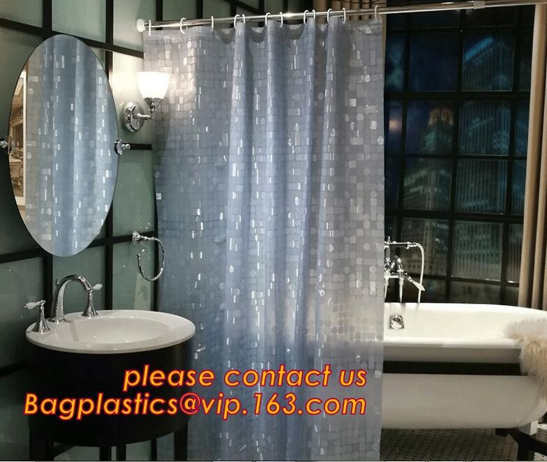 Stripe Hotel White Polyester Jacquard Shower Curtain,180x180cm maple leaf PEVA theme bathroom accessories shower curtain
