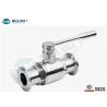 Buy cheap Threaded / Flanged / Clamped Stainless Steel Sanitary Ball Valve For Food Industry from wholesalers