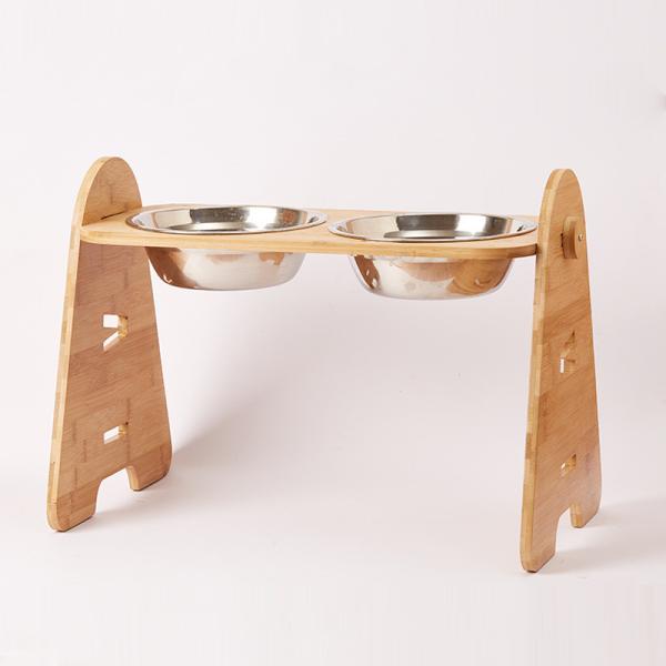 Buy cheap Wooden Pet Feeder Bowls Elevated Cat Dishes With Single Double Bowls from wholesalers