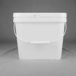 ISO9001 Certification 1.5 Gallon 6L Square Plastic Bucket For Sea Food