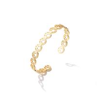 Buy cheap OEM 18k Gold Diamond Bangle Contemporary Gold Plated Adjustable Bracelet product