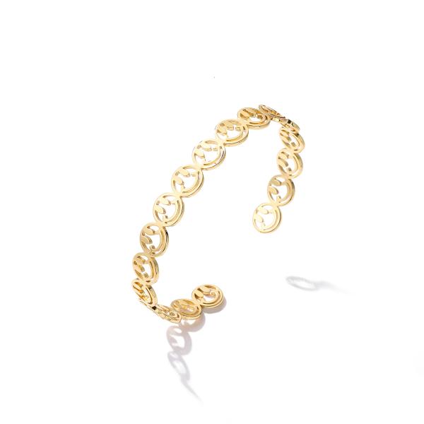 Buy cheap OEM 18k Gold Diamond Bangle Contemporary Gold Plated Adjustable Bracelet from wholesalers