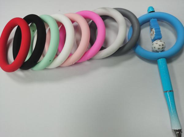 Buy cheap Non-toxic Silicone O Ring Focal Beads BPA Free DIY keychain decoration from wholesalers