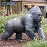 Buy cheap Dark Blue Custom Bronze Sculpture Metal Casting Outdoor Gorilla Statue from wholesalers