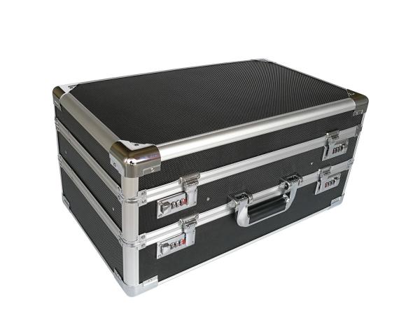 Buy cheap Double Opened Aluminum Hard Case With Black Diamond Panel from wholesalers