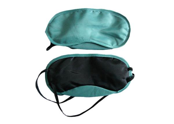 Buy cheap Plain Travel Sleep Blindfold Eye Shade Green Color For Airplane / Train / Bus from wholesalers