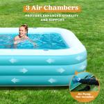 Thickened Above Ground Inflatable Swimming Pool for All Applicable People and
