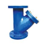 HJ DIN Y Type Strainer Cast iron Double Flange Filter Blue RAL 5017