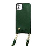 Vintage Card Pocket Phone Case Adjustable Lanyard Case Shockproof for Iphone