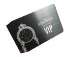 PVD Black Matte Finish Social Media NFC Business Card With N-tage215 Chip
