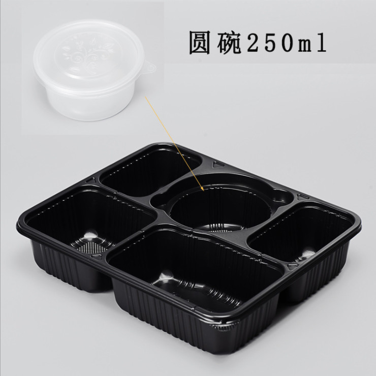 SGS Thickened Plastic Take Away Box Disposable Microwavable