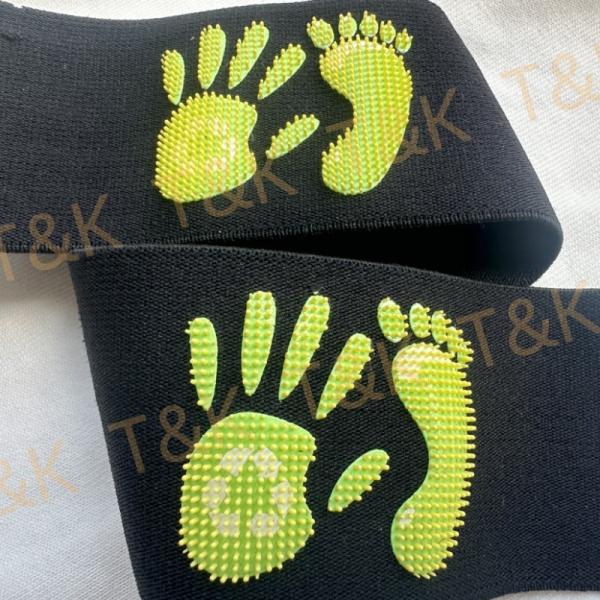 Buy cheap Printed Logo Plain Black Elastic Band Heat Transfer Silicone Brush from wholesalers