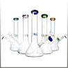 Buy cheap 10 Inch Pyrex Glass Water Bongs , 14mm Joint Bottom Beaker Bongs For Weed Dry Herb from wholesalers