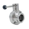 Buy cheap ISO9001 Max 145psi SS304 Hygienic Butterfly Valve from wholesalers