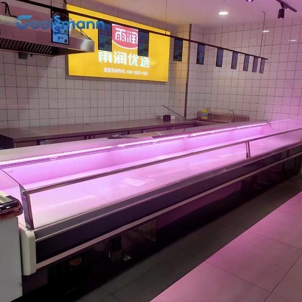 Buy cheap Freestanding Meat Display Freezer 570L Food Cooler 0 - 5 ℃ Showcase from wholesalers