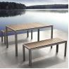 Buy cheap Sunproof 79.9 Inch Stainless Steel Picnic Table With Bench from wholesalers